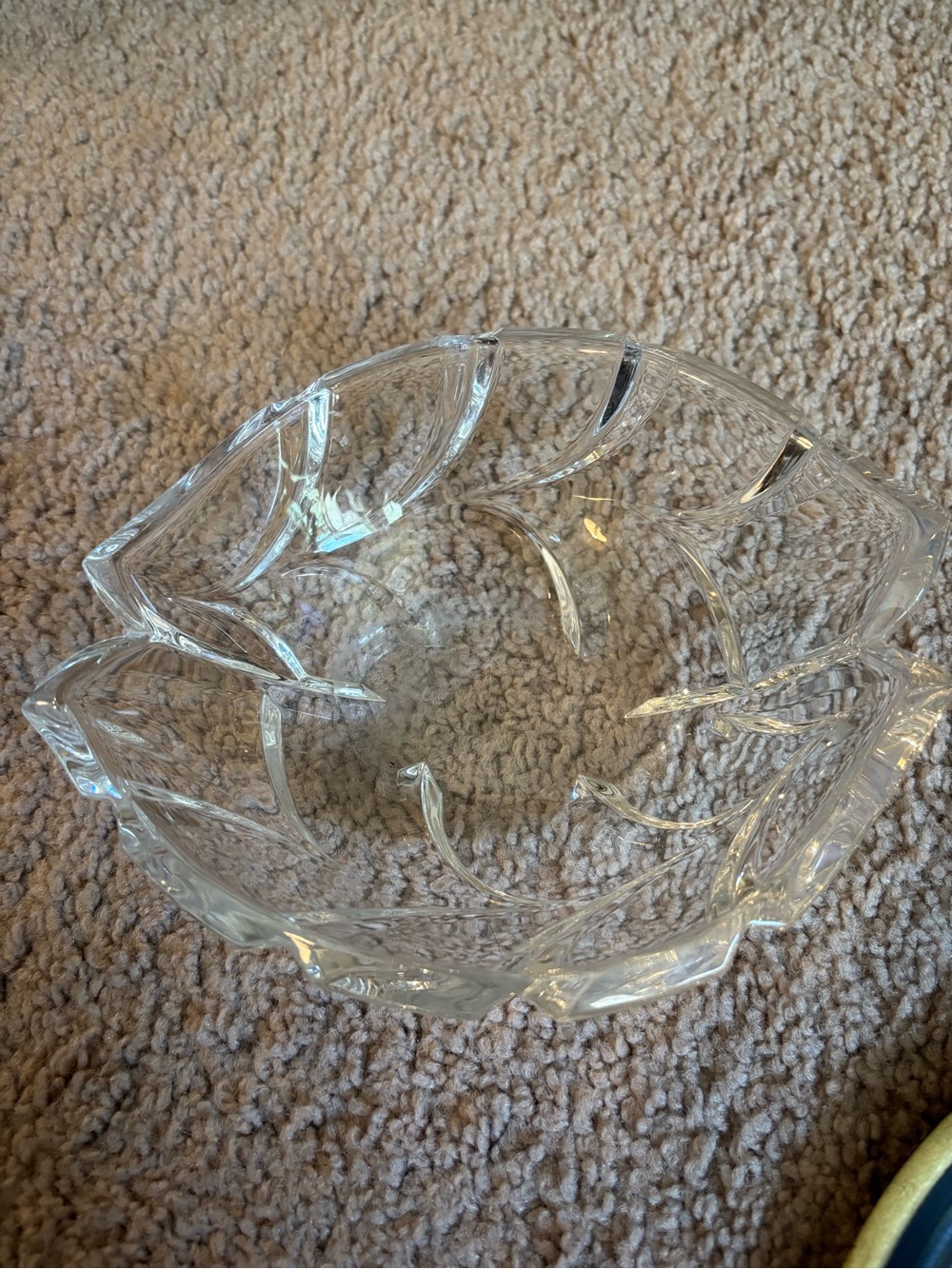 Marquis by Waterford Crystal Candy Leaf shaped bowl